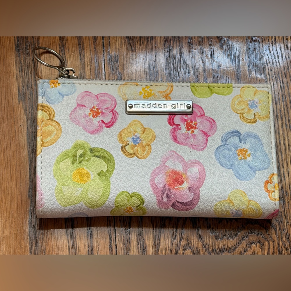 Madden Girl multi color floral wallet
